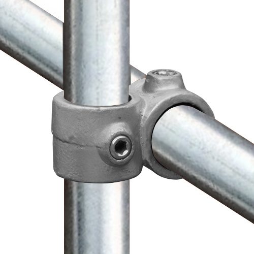 Karton Rohrverbinder Kreuzstück vorgesetzt 90°-D / 42,4 mm