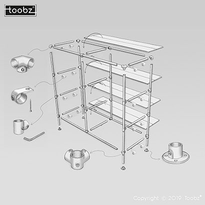 Offener Schrank Dortmund: L / 26,9mm / silber