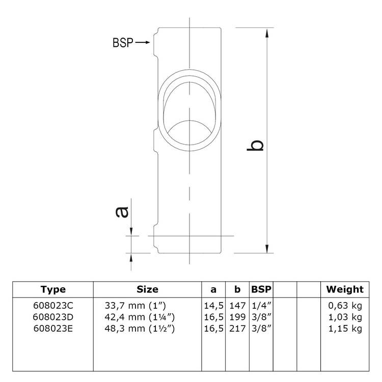 Karton Rohrverbinder Kreuzstück für Gefälle 30° - 45°-E / 48,3 mm