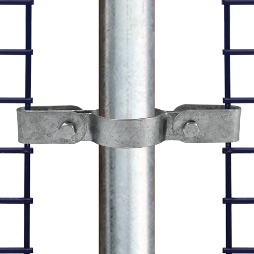 Rohrverbinder Gitterhalter doppelt-D / 42,4 mm