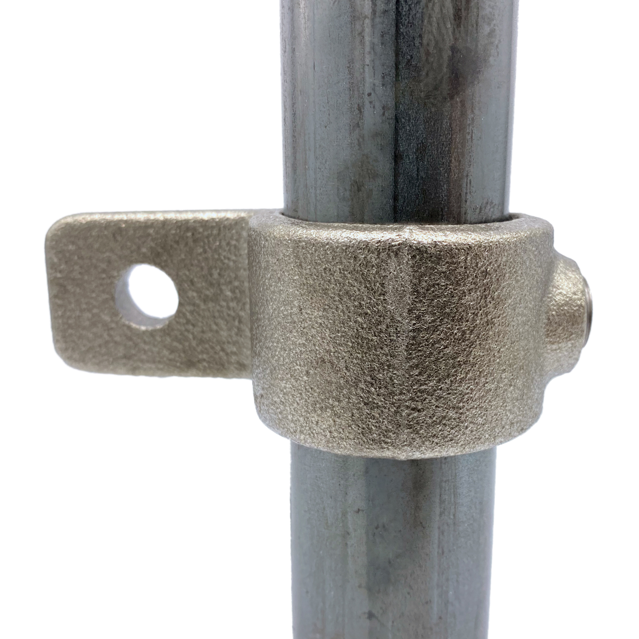 Rohrverbinder Ösenteil mit Einzellasche - unbehandelt-C / 33,7 mm