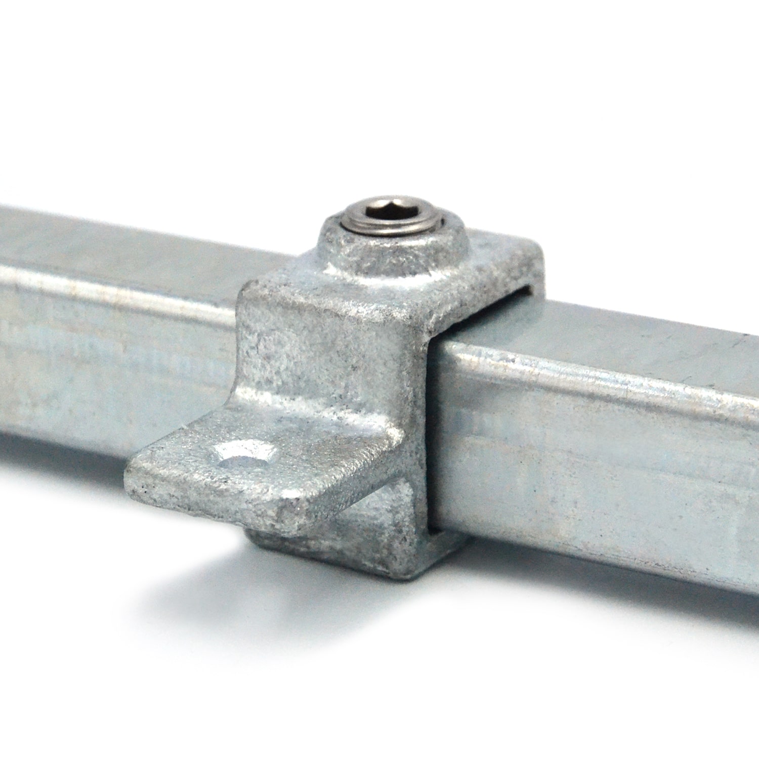 Rohrverbinder Gelenkauge - quadratisch - 25 mm