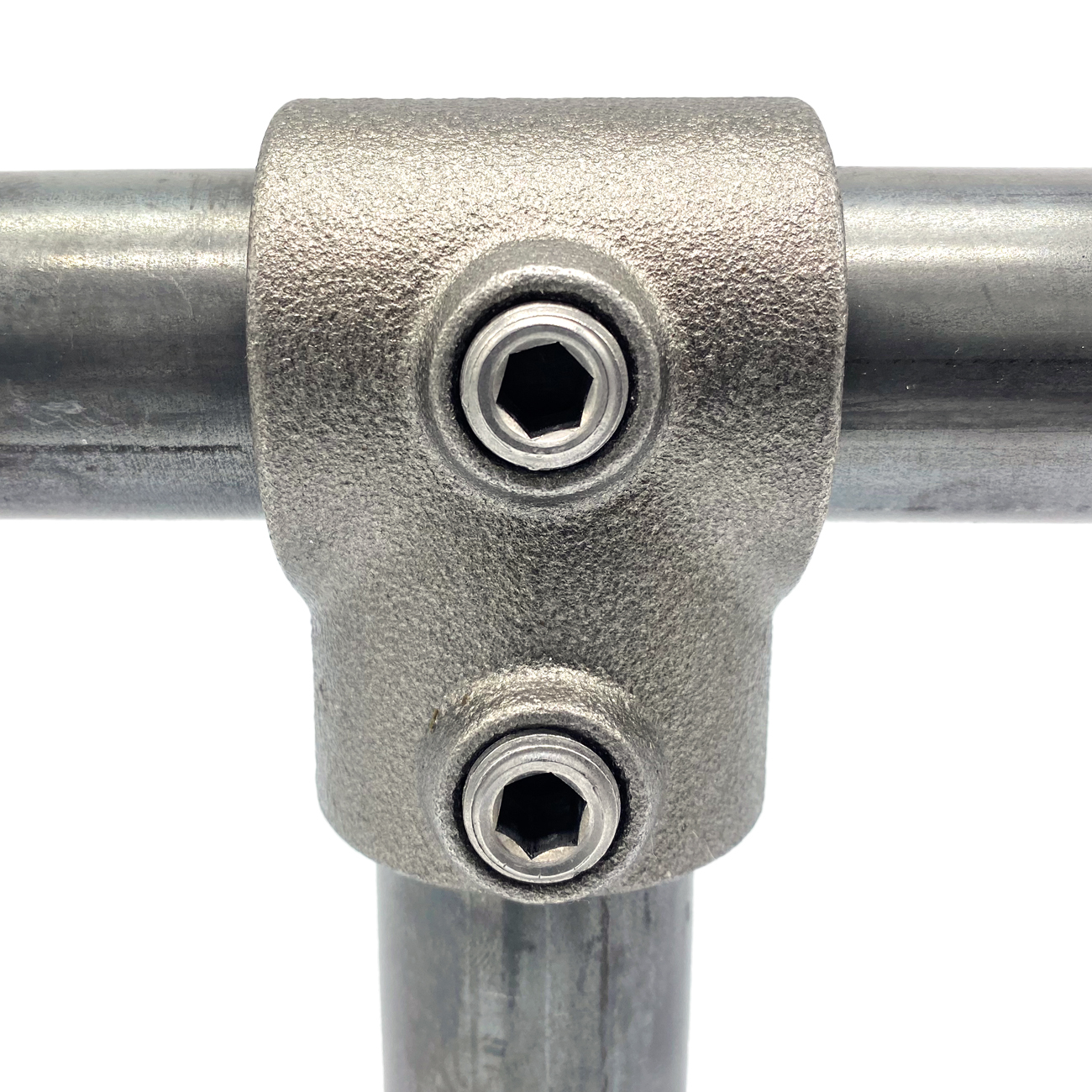 Rohrverbinder T-Stück kurz - unbehandelt-C / 33,7 mm