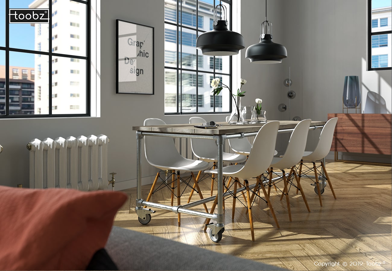 Tisch Hamburg: M / 42,4mm / silber