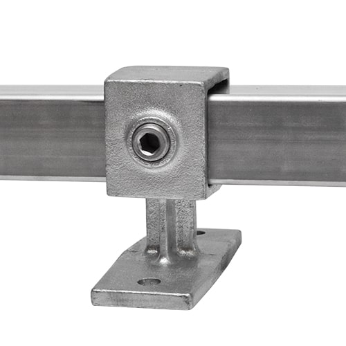 Rohrverbinder Handlaufhalterung - quadratisch - 40 mm