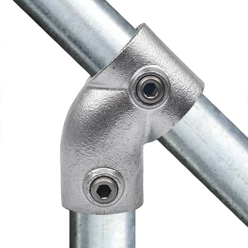 Rohrverbinder T-Stück kurz 45°-E / 48,3 mm