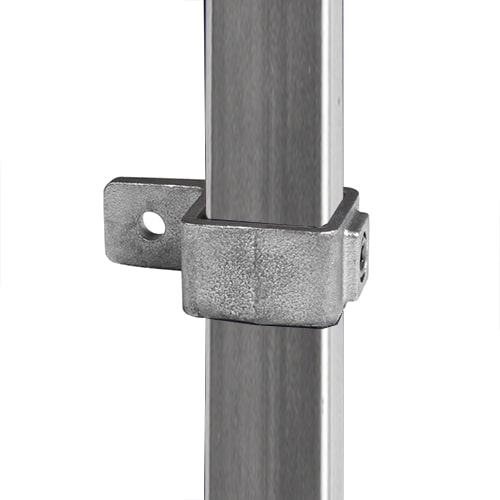 Rohrverbinder Ösenteil mit Einzellasche - quadratisch - 25 mm