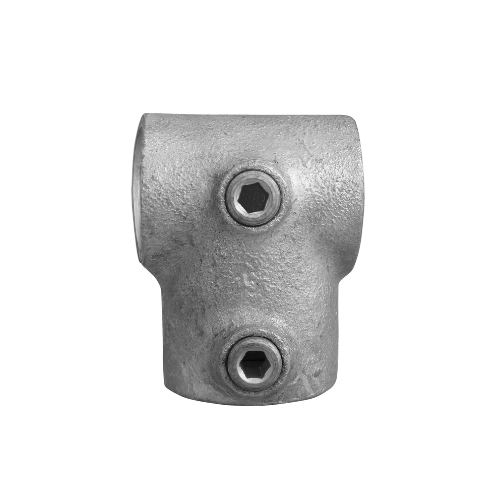 Rohrverbinder T-Stück kurz - Kombinationsmaß-ED / 48,3 mm - 42,4 mm