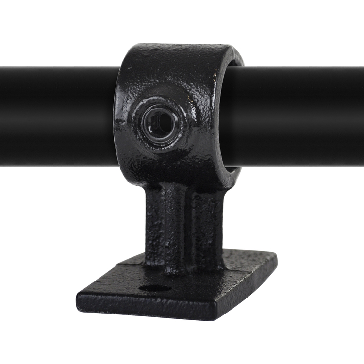 Karton Rohrverbinder Handlaufhalterung - Schwarz-E / 48,3 mm