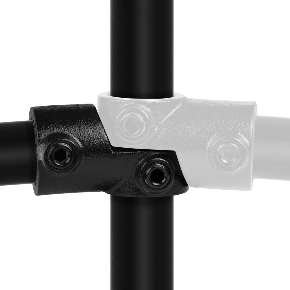 Rohrverbinder Winkelgelenk verstellbar - Schwarz-E / 48,3 mm